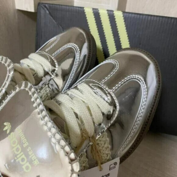 Adidas Samba x Wales Bonner Low Silver Metallic Sneakers - Picture 7 of 7